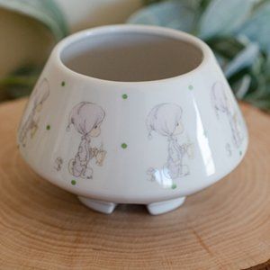 Precious moments Boy with lamp, Boy with candle, Candle holder